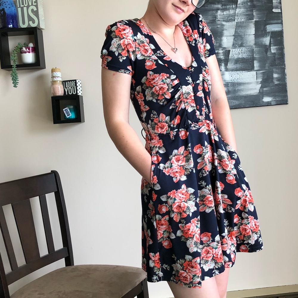 Costa Blanca Vintage 50’s Style Floral Mini Dress